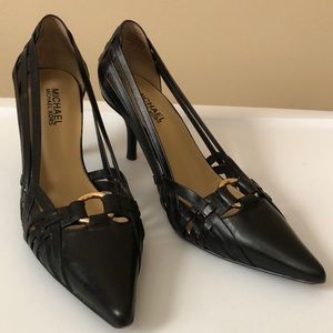 Black Heels w/ Gold Accent